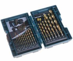 MAKITA HSS-G TiN titano grąžtų rinkinys 19 vnt.