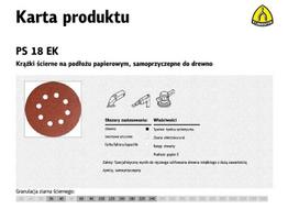 KLINGSPOR Šlifavimo diskas 125 PS18EK 50vnt. 150 SKYL. GLS5