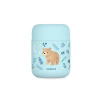 Termosas maistui Miniland Thermy Mini Bear, 280 ml, 0 mėn., 9.3 cm, nerūdijantysis plienas, mėlyna sp.