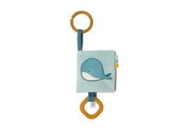 Kūdikio knygelė Little Big Friends Jungle Tiny Friends Whale, 28 cm, mėlyna sp.