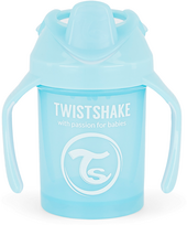 Vaikiška gertuvė Twistshake Mini 78268, 230 ml, 4 mėn., 8 cm, polipropilenas (pp)/termoplastinė guma (tpe), žydra sp.