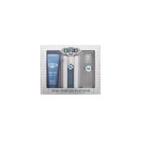Cuba Prestige Platinum Gift Set - rinkinys - EDT 90 ml, dušo želė 200 ml ir losjonas po skutimosi 100 ml