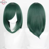 40cm Vidutinio ilgio Pagrindinė Anime Cosplay Perukas Kirpčiukai Šviesūs Juodi Balti Raudoni Rožiniai Žali Rudi Auksiniai Mėlyni Karščiui Atsparūs Sintetiniai Plaukai Perukai