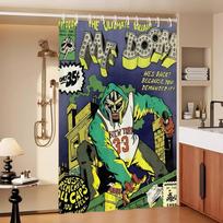 MF Doom Komiksų Albumas Vonios Dušo Užuolaida Apsauginis Pertvaros Dušo Užuolaida Greitai Džiūstanti Gali Būti Šveičiama Lengvai Nepermatoma Vonios 90x180 cm