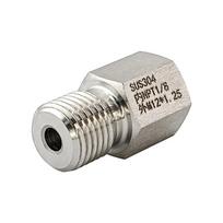 Nerūdijančio plieno 304 NPT1/8 į M12X1.25 sriegiuotas mažinantis adapteris