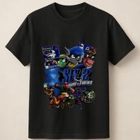 Sly Cooperis ir draugai Sly 2 žaidimo scena Retro žaidėjo menas Unisex marškinėliai Unisex marškinėliai L