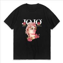 JoJo's Bizarre Adventure Japanese Anime Printed T-shirt Women's Casual Short-sleeved T-shirt Summer Tops Women Clothing Y2k Top S smėlis
