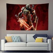 Game DOOMS The Dark Ages Tapestry Background Hanging Cloth Bedroom Room Decor Aesthetic Tapestry Wall Party 74x94cm(29x37in)