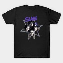 Men Black Print T-shirt Slade No-Cut Transfer Paper Print Cotton Tshirt - Men's Summer Cotton Graphic Tee S įvairiaspalvis