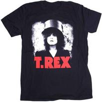 Vintažinis Marc Bolan T-shirt. Rex grupė Vyriški marškinėliai Juodi trumpomis rankovėmis Visų dydžių TA1748 Unisex marškinėliai L black