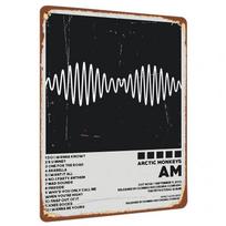 Arctic Monkeys AM Album Wave Pattern Custom Metal Tin Sign Home Decor Music Poster 20x30cm（7.8x11.8inch）