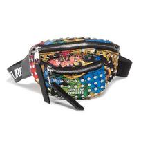 Versace Jeans Couture Dvigubo Užtrauktuko Juosmens Krepšys Audinys Ir Dirbtinė Oda Moteriškas Juosmens Krepšys Spalvingas E1VVBBB4-71406-M09 Basic Set (Bag+Dust Bag)