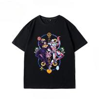 JoJos Bizarre Adventure Anime  2026 Summer New Tshirt 100 Cotton Pattern Unisex Harajuku Loose Fit  Short Sleeves Y2K Shirt -... S įvairiaspalvis