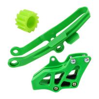 Chain guide three-piece set for Kawasaki KX250F-09-16 green