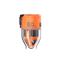 FLEXTAIL MAX PUMP 3 - Electric Air Pump, Portable Camping Pump with 3 Level Ambient Light for Air Bed, Sleeping Pads, Vacuum Bag oranžinė