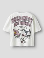 2026 Summer Hello Kitty and Friends American Preppy Theme 100 Cotton Print Tshirt Adult Children Parentchild Top S