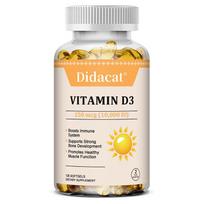 Vitamin D3 250 Mcg (10000 IU) Dietary Supplement, 120 Softgels Per Bottle 120 Capsules