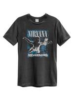 Amplified Nirvana Nevermind Mens Charcoal 100% Cotton T-shirt Mens Tees Top Nirvana Amplified Classic Tee 3XL