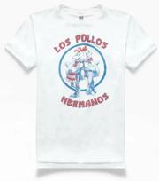 Breaking Bad LOS POLLOS HERMANOS 100% Cotton T-shirt Mens Tees Top NEW Licensed & Official NEW VERSION! M