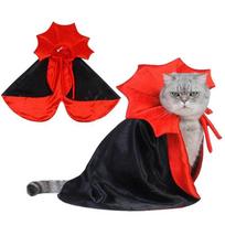 Helovino naminių gyvūnėlių kostiumai Mieli Cosplay vampyrų apsiaustai mažam šuniui kačiukui kačiukui šuniuko suknelė Kawaii naminių gyvūnėlių drabužiai kačių aksesuarai raudona