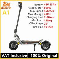 EU Stock Original Kukirin A1 Electric Scooter 800W Motor 48V 13Ah Battery 45KM/H Max Speed 45KM Range 10-inch Tire Kickscooter