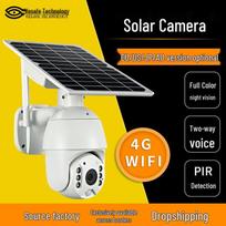 360° PTZ lauko saulės stebėjimo kamera su naktiniu matymu ir nuotoline prieiga mobiliuoju telefonu Q3-English WiFi Version (no battery/storage card)