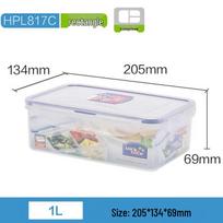 Lock & Lock 3-Compartment Plastic Lunch Box
