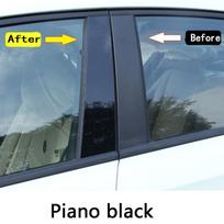 Citroen C5 2010 2011 2012 2013 2014 2015 2016- Automobilio PC medžiagos statramsčio dangtelis Durų apdaila Langų moldingų lipduko dalys Piano black gray
