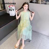 Heini Mumu Girls' Summer Floral Chiffon Princess Dress 140