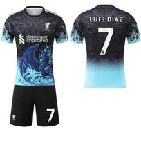 2025-26 Real Madrid juodos ir žalsvai mėlynos spalvos drakono specialus leidimas #9Mbappé #7 Vinícius Futbolo marškinėliai 16