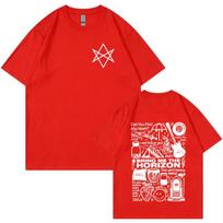 BMTH BringMe TheHorizon Metalo Grupės Prekės Marškinėliai Unisex Moteriški Vintažiniai Hip Hop Oversized Marškinėliai Medvilniniai Laisvalaikio Trumpomis Rankovėmis Marškinėliai S