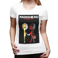 Radiohead Grupės Muzikiniai Marškinėliai Moterims Apvalia Kaklo Gatvės Stiliaus Marškinėliai Moteriški Trumpomis Rankovėmis Vasariniai Drabužiai Viršutiniai M brown