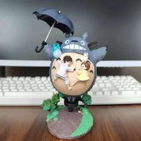 19CM Hayao Miyazaki Anime Figūrėlė Kaimynas Totoro Figūrėlės Mielas Statulėlės Figūrėlė PVC Modelis Lėlė Stalo Dekoracija Žaislai Dovana No Box gray