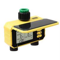 Solar Irrigation Smart Dual Water Timer Automatic Garden Sprinkler Timing Outdoor Digital Solar Water Timer