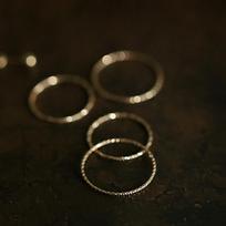 925 svarų sterlingų sidabru padengtas 14K auksu minimalistinis plonas žiedas moterims  Korejiečių madingas stacking žiedas 4&Silver brown