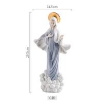 Reative Ceramics Personažas Skulptūra Krikščionių Katalikų Madonos Jėzaus Bažnyčios Personažo statula Namo puošmena