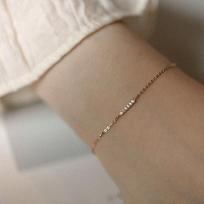 925 svarų sterlingų sidabro danga 14K aukso plonas, inkrustuotas blizgančiais cirkoniais Apyrankė Raišteliais surišamos apyrankės moterims Papuošalai 15 3cm&Gold gray