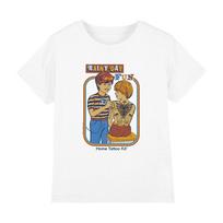 Steven Rhodes Rainy Day Fun 100% Cotton T-shirt Mens Tees Top 3-13 Years, White 2XL brown