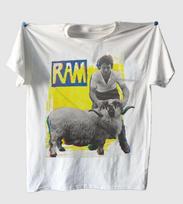 Paulas McCartney karštas naujas marškinėlis Ram Albumas baltas 100% Medvilnės T-shirt Vyriški Topai Visų dydžių 2F724 XL