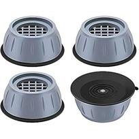 Anti Vibration Pads for Washing Machine and Dryer Shock and Noise Cancelling Washing Machine Support Prevent Moving Shaking Walking Universal Size 4Pcs gray