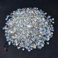 Mėnulio akmens susmulkintos dalelės akvariumui, kraštovaizdžiui, gėlių vazonams ir dekoratyviniam grindiniui. 100g Moonstone (3-5mm)