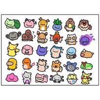 30 VNT Originalūs Pokemonai Tatuiruočių Lipdukai Animacinis Atsparus Vandeniui Pikači Lipdukas Juokingas Kawaii Vaikams Mergaitei Kalėdų Gimtadienio Dovana Žaislas