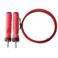 Skipping Rope Speed Weighted Jump Rope for Men and Women Pro Ball Bearings Anti-Slip Handle Workout Fitness Athletic Training raudona