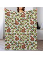 Kiwis Throw Blanket For Babies Plaid  Beautifuls Blankets 75X95CM pilka spalva
