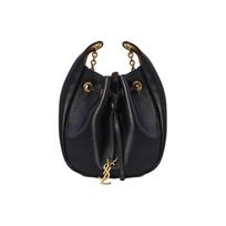 Saint Laurent Cassandre Minkštas kibiro formos krepšys Nero/Karamelės spalvos Moteriški krepšiai Juodas 840888-AAFC0-1113 Basic Set (Bag+Dust Bag)