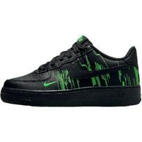 Nike Air Force 1 žemi vaikiški riedlenčių batai Juodi/Žali Paaugliams HV4763-001 36
