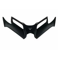 For CFMOTO 450SR Motorcycle Front Lip Spoiler, ABS Air Deflector With Carbon Fiber Appearance, Aerodynamic Stability Improvement matinė juoda spalva