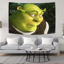 Shrek Meme Tapestry Soft Cozy Wall Art Quirky Funny Aesthetic Room Decor Perfect For Home Bedroom Living Room Wall Decoration 74x94cm(29x37in)