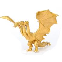 18cm Anime Godzilla Monstrų Karalius 3 Galvos King Ghidorah Drakonas Minkštas Klijinis Monstras Modelis Lėlė Papuošalai Vaikams Žaislai Dovana