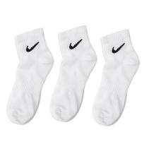 NIKE Unisex Mid-Calf Sport Casual Socks (3-Pair Pack) S balta